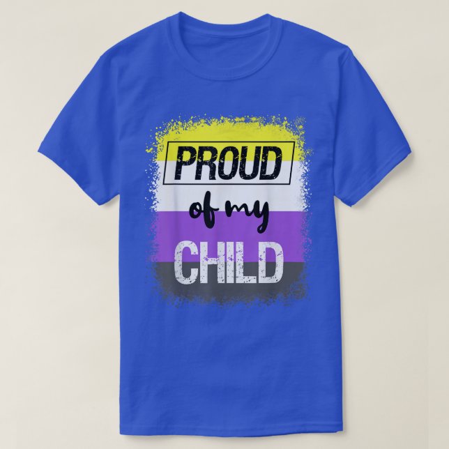Nonbinary Pride Proud Dad Mom Pride Month LGBTQ  T-Shirt (Design vorne)