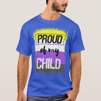 Nonbinary Pride Proud Dad Mom Pride Month LGBTQ T-Shirt