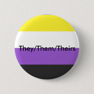 Nonbinary sie/sie/ihr Pronomen-Knopf Button
