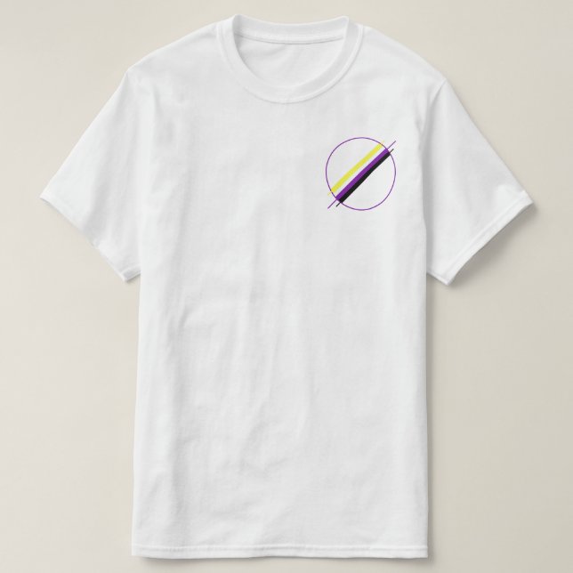 Nonbinary Stolz-Taschen-T-Shirt T-Shirt (Design vorne)