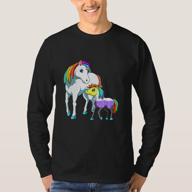 Nonbinary Unicorn Mama T-Shirt (Vorderseite)
