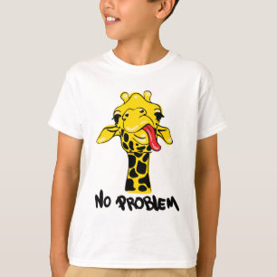 Nonchalant Giraffe: Keine PROBLEM-Einstellung T-Shirt