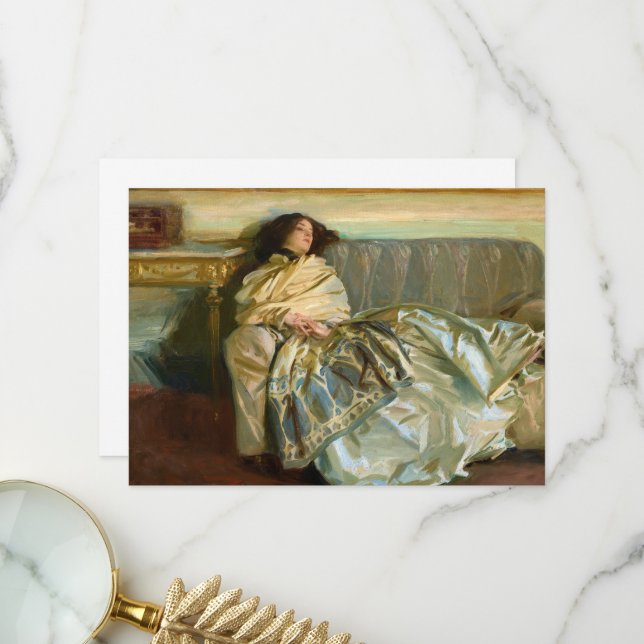 Nonchaloir, Repose by John Singer Sargent Dankeskarte (Vorderseite/Rückseite Beispiel)