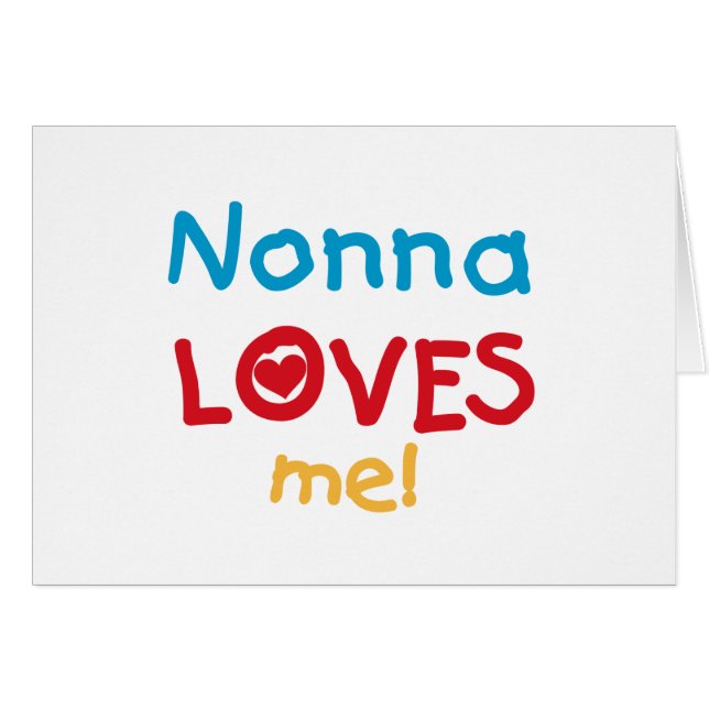 Nonna aime mes t-shirts et cadeaux (Devant horizontal)