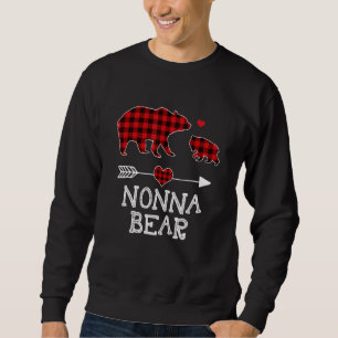 Nonna Bear Buffalo Kariert Red Buffalo Karierte Fa Sweatshirt