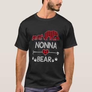 Nonna Bear Red Buffalo Kariert Nonna Bear Pajama T-Shirt