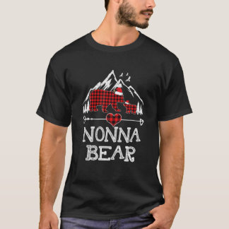 Nonna Bear, Red Buffalo Kariert Nonna Bear Pajama T-Shirt