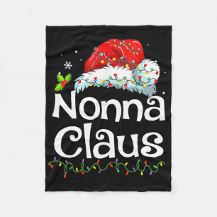 Nonna Claus Christmas Pajama Familie Matching Xmas Fleecedecke