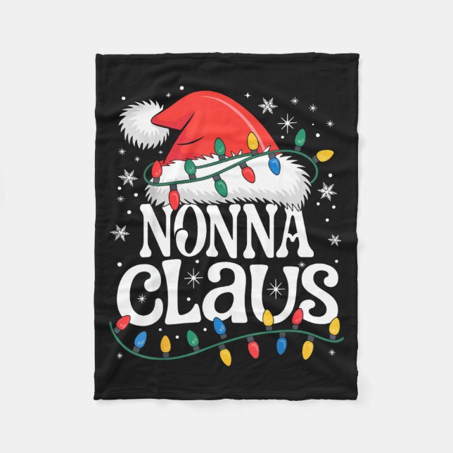 Nonna Claus Funny Xmas Christmas Grandma Holiday S Fleecedecke (Vorderseite)