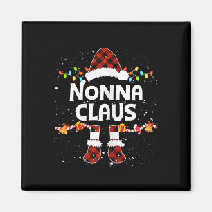 Nonna Claus Weihnachtsmannmütze Weihnachtsbeleucht Magnet