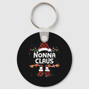 Nonna Claus Weihnachtsmannmütze Weihnachtsbeleucht Schlüsselanhänger