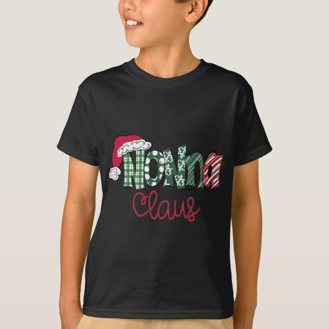 Nonna Clause Niedliche Kunst - Weihnachten T-Shirt (Vorderseite)