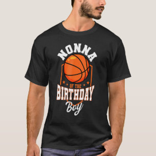 Nonna des Geburtstags Boy Basketball Thema Bday Pa T-Shirt