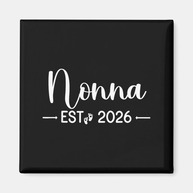 Nonna Est 2026 New Matching Mother To Be 2026  Magnet (Vorne)