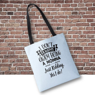 Nonna Geschenk! Künstlerischer Humor für Oma Tasche