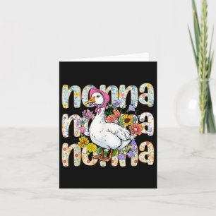 Nonna Goose Mothers Day Floral Grandma Albern Gäns Karte