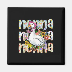 Nonna Goose Mothers Day Floral Grandma Albern Gäns Magnet