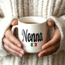 Nonna Italienische Flagge Tasse