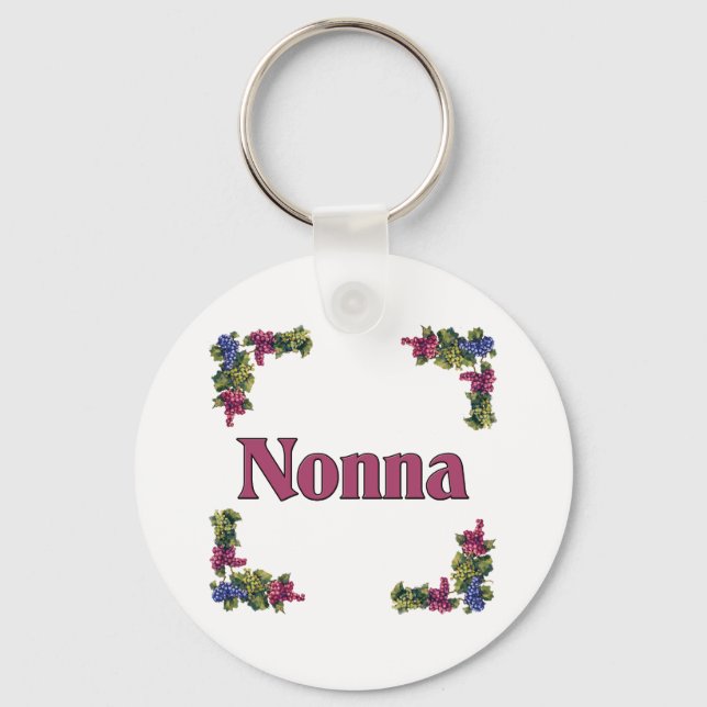 Nonna (Italienische Großmutter) Schlüsselanhänger (Vorderseite)