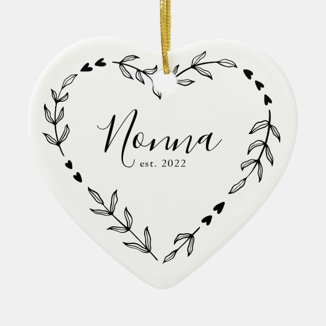 Nonna Jahr Osten. Weihnachtsschmuck Keramik (Vorne)