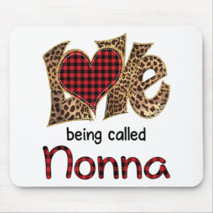 Nonna Leopard Herzensglückstag Mousepad