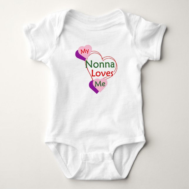 Nonna Liebe Me Baby Bodysuit Baby Strampler (Vorderseite)