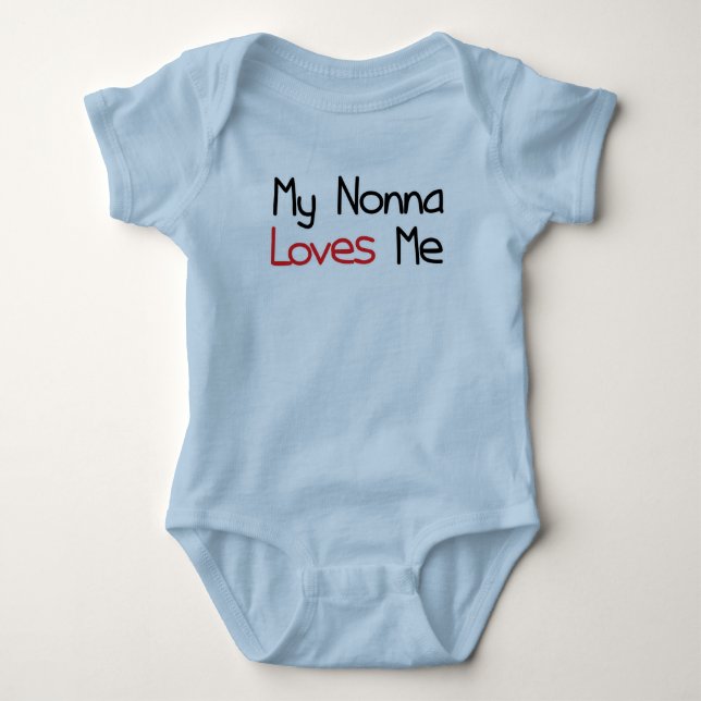 Nonna Lieben ich Baby Strampler (Vorderseite)