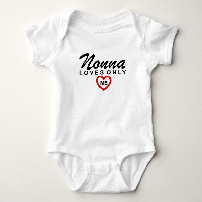 Nonna Lieben Me Anpassen Baby Bodysuit Baby Strampler (Vorderseite)