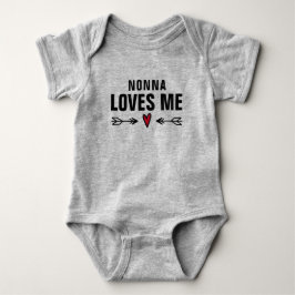 Nonna Lieben Me Herz und Pfeile Baby Strampler