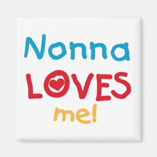Nonna Lieben T - Shirt und Geschenke Magnet