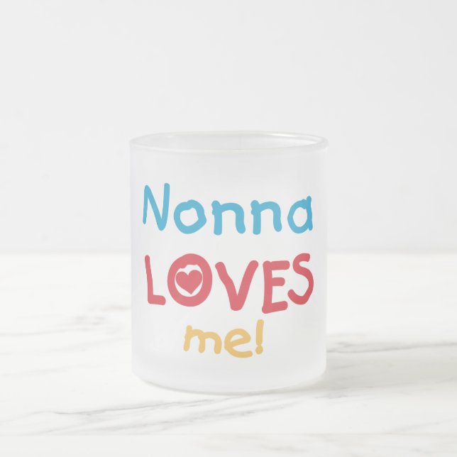 Nonna Lieben T - Shirt und Geschenke Mattglastasse (Mittel)