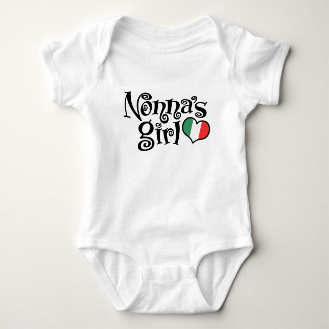 Nonna-Mädchen Baby Strampler (Vorderseite)