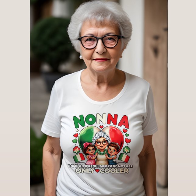 Nonna mag eine normale Großmutter nur Cooler Große Größe T-Shirt (Von Creator hochgeladen)