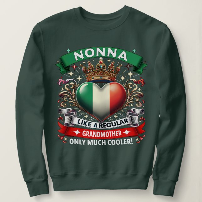 Nonna mag eine normale Großmutter Sweatshirt (Design vorne)