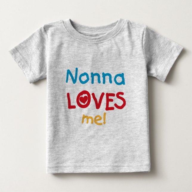 Nonna m'aime T-shirts et cadeaux (Devant)