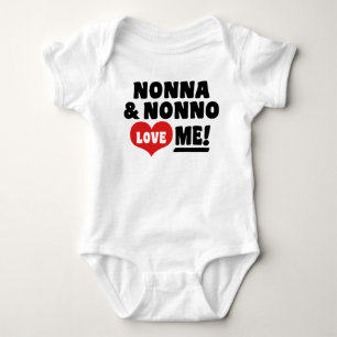 Nonna & Nonno Liebe Baby Strampler