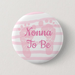 Nonna o be Pink Girl Baby Duschknopf Button