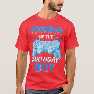 Nonna of the Birthday Boy Matching Video Game Birt T-Shirt