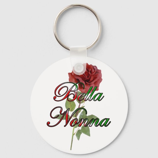 Nonna (schöne italienische Großmutter) Schlüsselanhänger (Vorderseite)