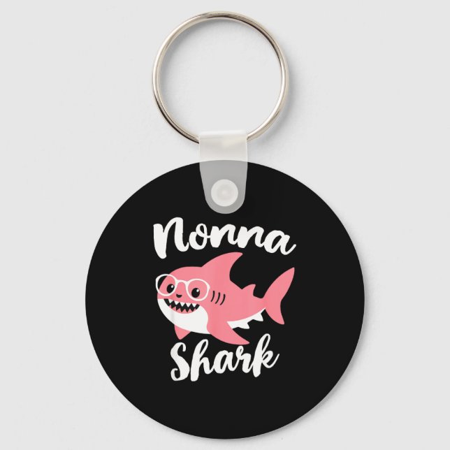 Nonna Shark Mother's Day Grandma Funny  Schlüsselanhänger (Vorderseite)