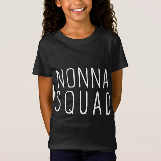 Nonna Squad Niedlich Funny T-Shirt (Vorderseite)