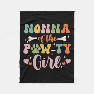 Nonna von der pawty Girl Dog Oma Familie Matchin Fleecedecke
