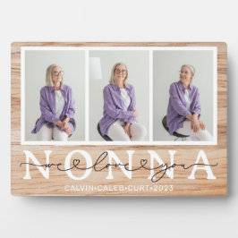 Nonna We Liebe You Heft 3 Foto Geschenk Fotoplatte