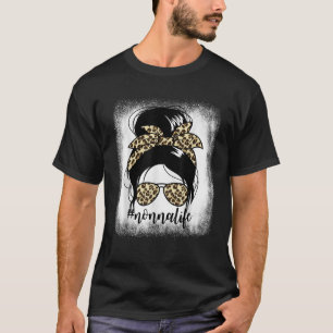 Nonnalife Messy Bun Mother Day Grandma Nonna T-Shirt