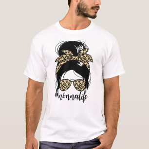 Nonnalife Messy Bun Muttertag Grandma Nonna T-Shirt