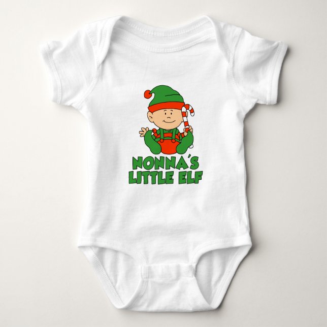 Nonnas kleiner Elf Baby Strampler (Vorderseite)