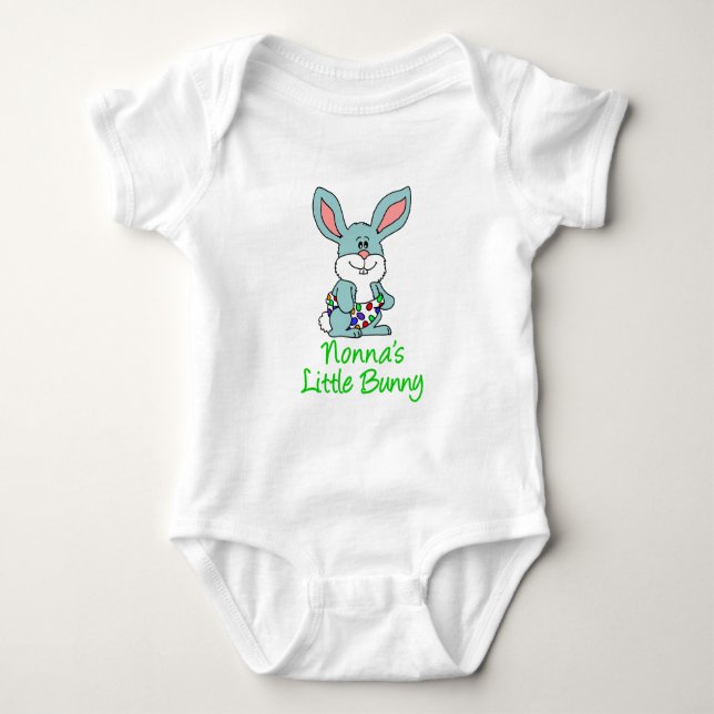 Nonnas kleiner Hase Baby Strampler (Vorderseite)