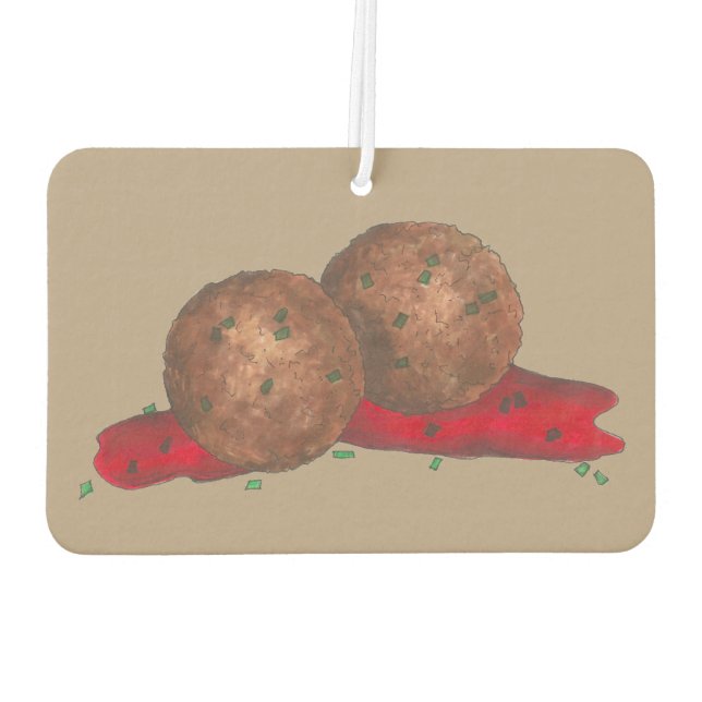 Nonna's Meatballs Meat Ball Marinara Italienisches Autolufterfrischer (Rückseite)