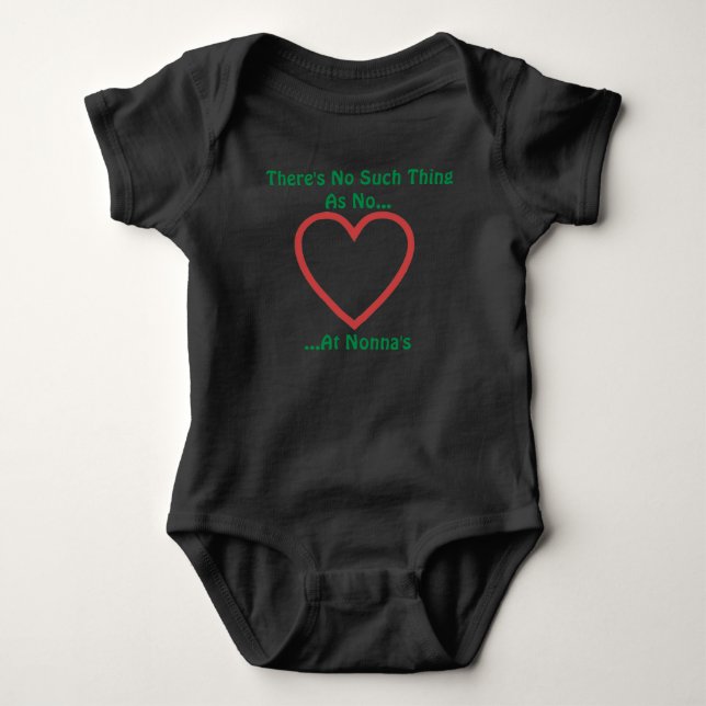 Nonnas Typ T - Shirt Baby Bodysuit (Vorderseite)