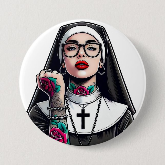 Nonne Button (Vorderseite)